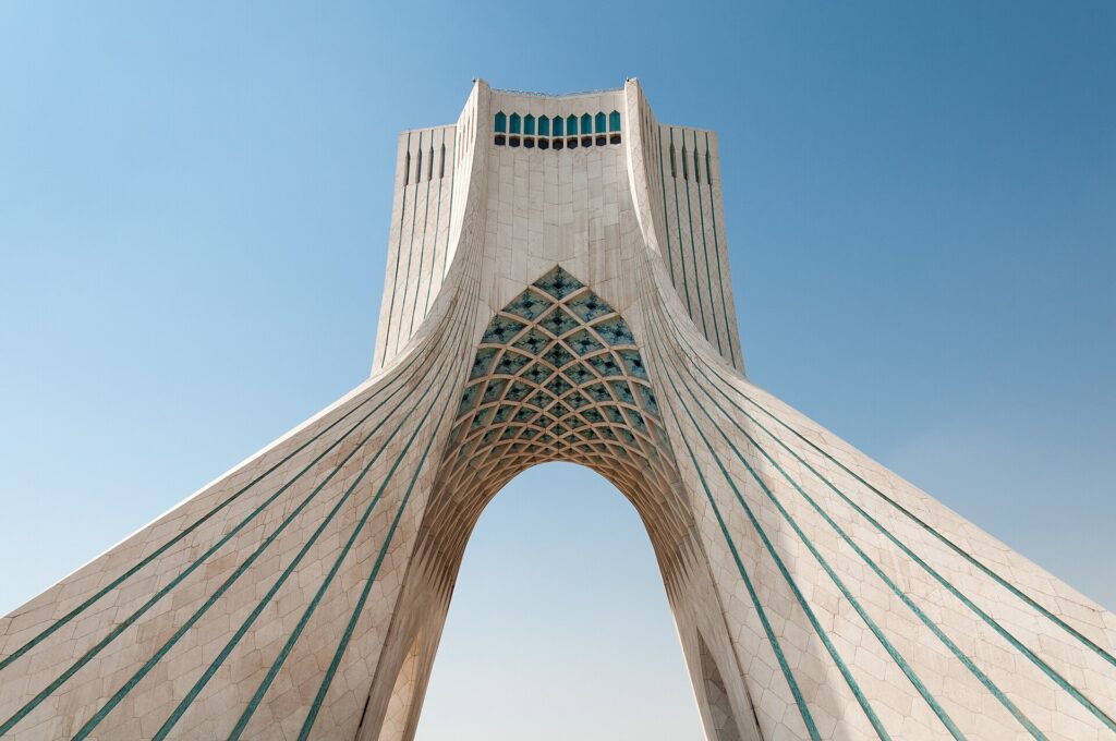 2018-09-26 Iran, Tehran, Azadi Tower (2) (illustrative photo of Tehran)
